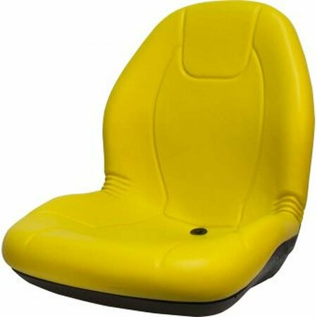 AFTERMARKET Universal High Back Seat Yellow Fits Various Tractors Makes & Models SEQ90-0542